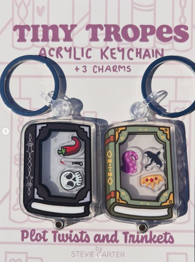 Tiny Tropes Shaker Keychain