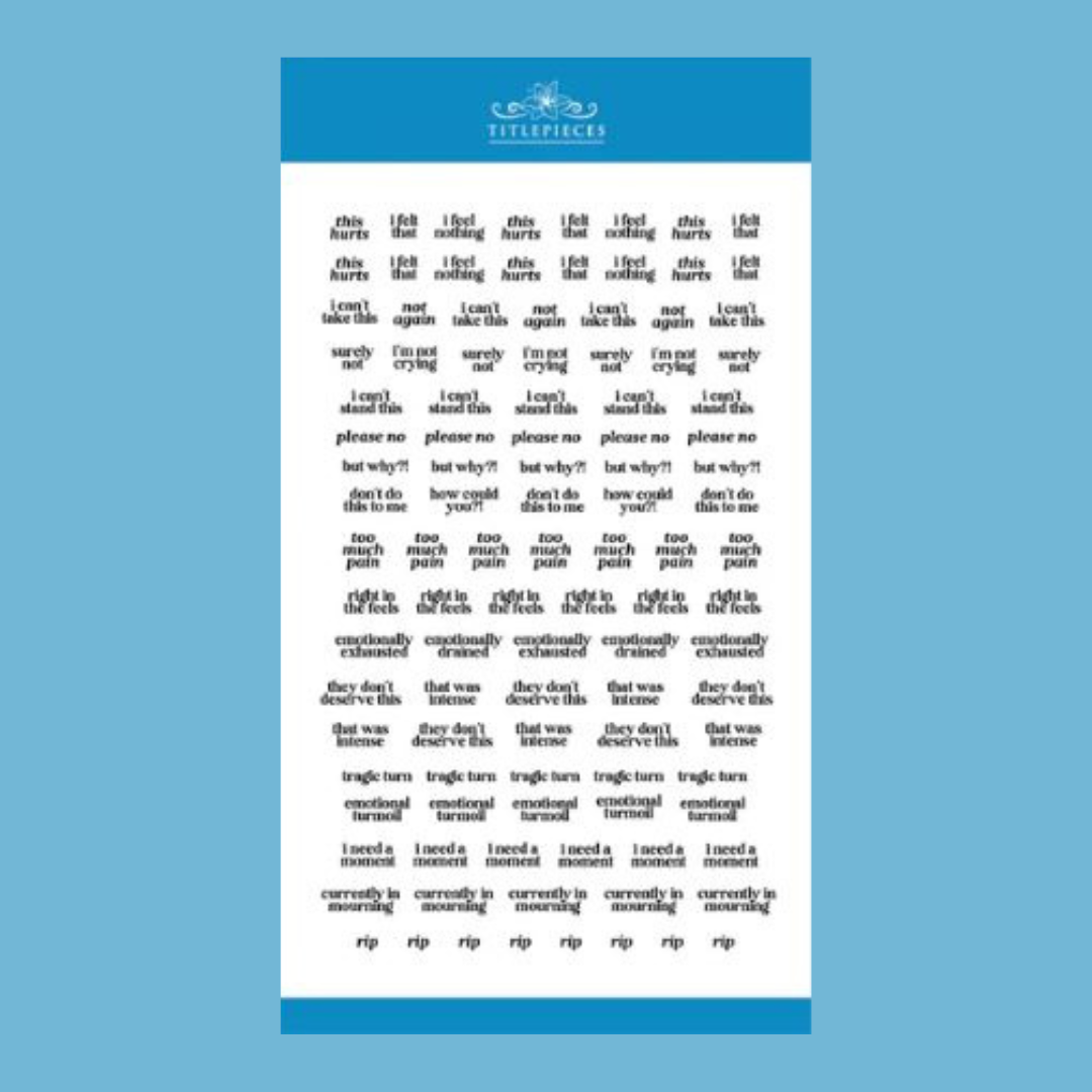 Reader's Tears Annotation Stickers