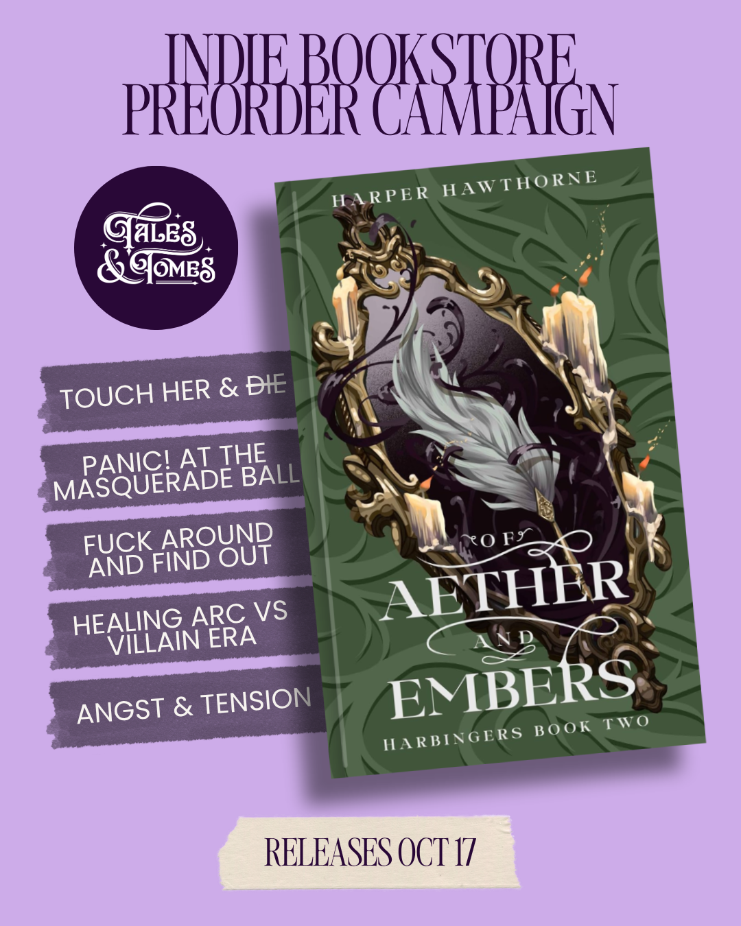 PREORDER Of Aether and Embers (Harbingers #2)