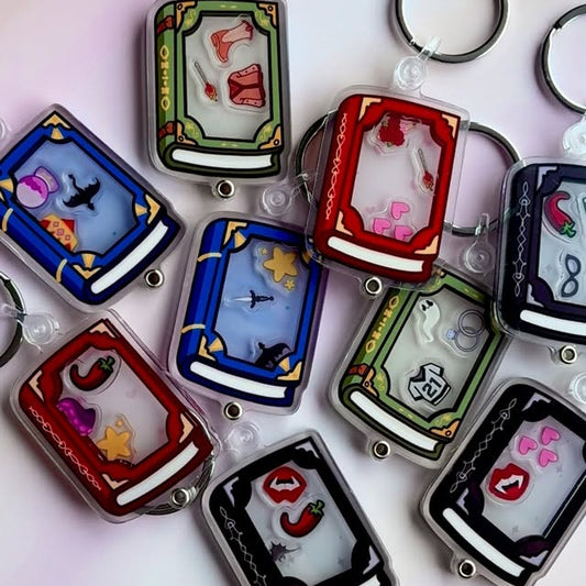 Tiny Tropes Shaker Keychain