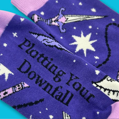 Violet Vengeance - Plotting Your Downfall Sock