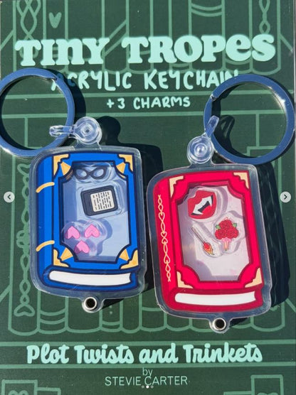Tiny Tropes Shaker Keychain