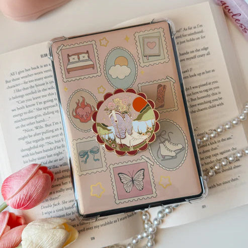 Sunset Cowgirl E-Reader Grip