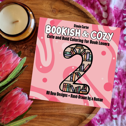 Bookish & Cozy 2 Colouring Book