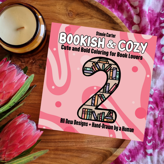Bookish & Cozy 2 Colouring Book