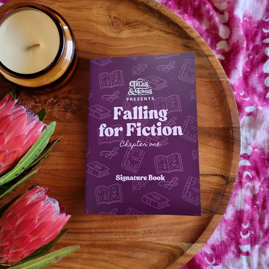 Falling for Fiction Signature Book