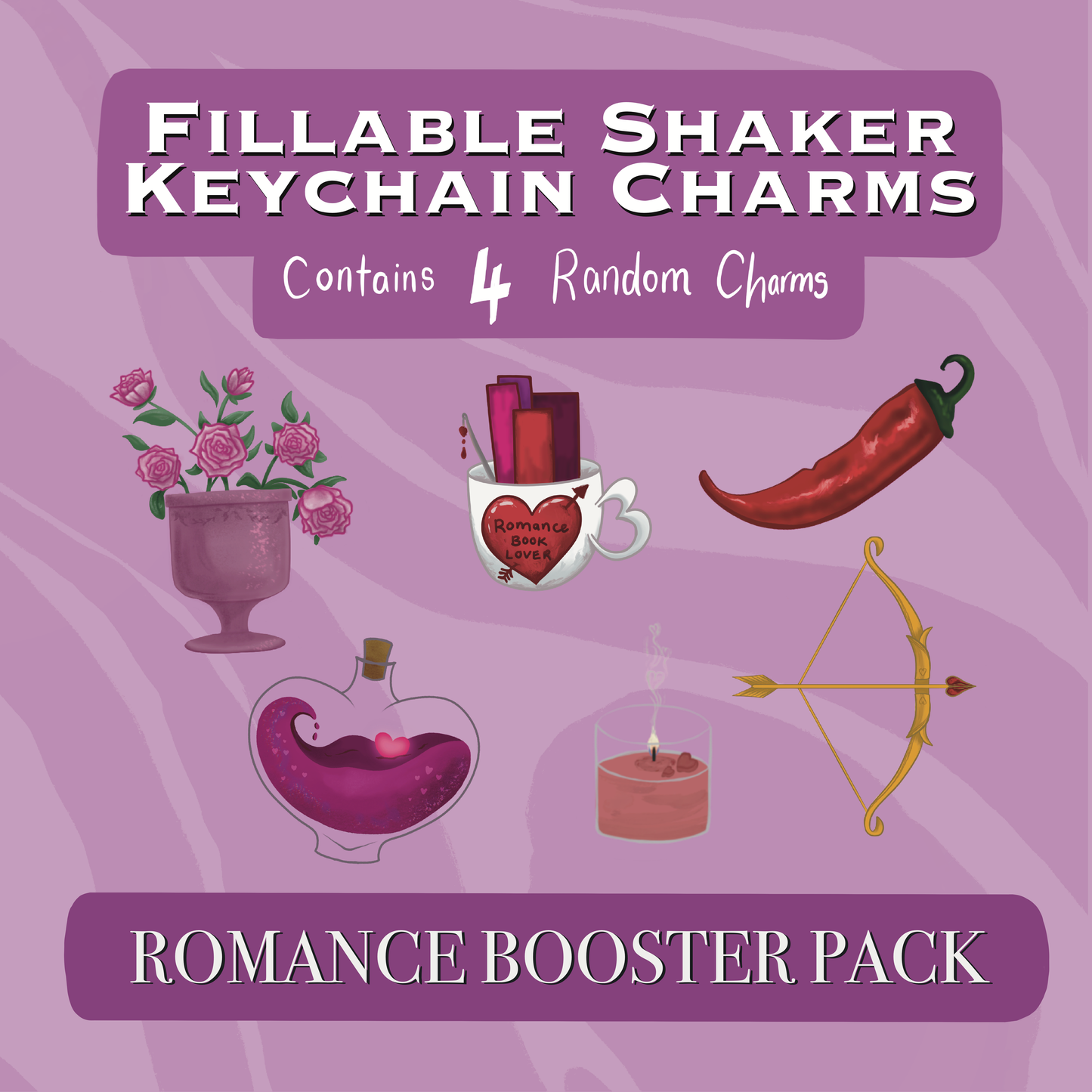 Bookshelf Shaker Keychain & Standee