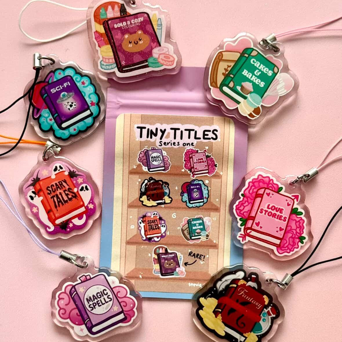 Tiny Titles Mystery Keychains